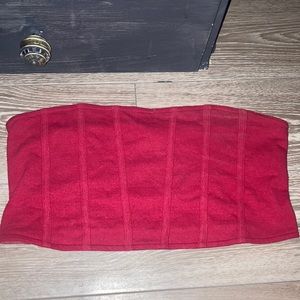 Red hollister corset top